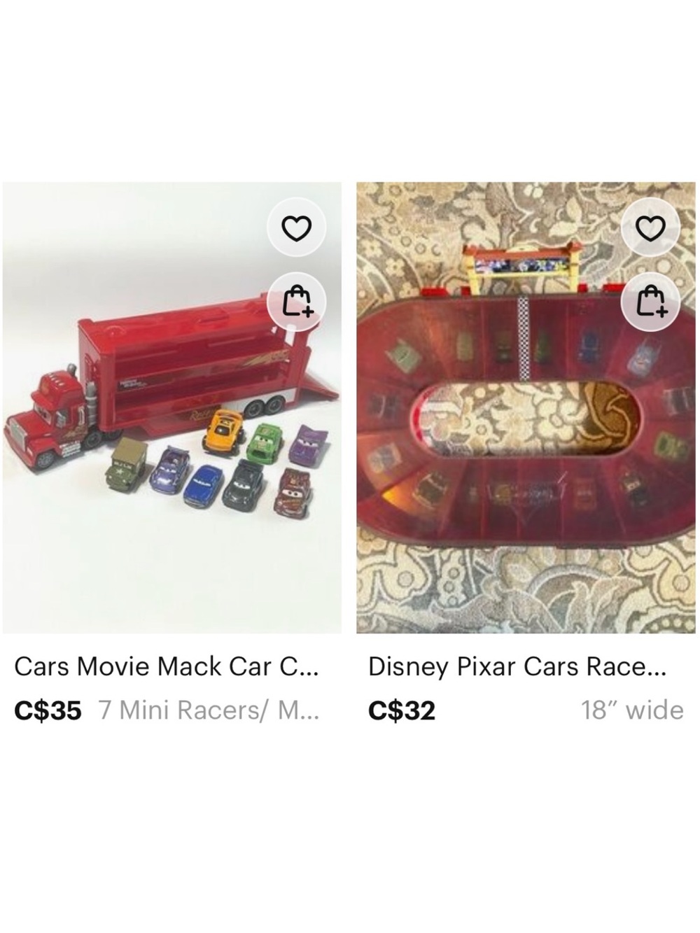 Custom Cars Bundle:Carrier, 7 Mini Cars & Raceway/Case